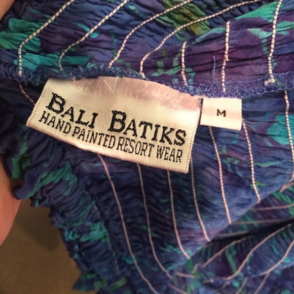 Beautiful Handpainted Batik smocked Tube-top Dress - Picture 7 of 11